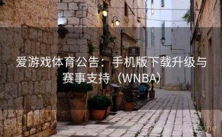 爱游戏体育公告：手机版下载升级与赛事支持（WNBA）