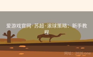爱游戏官网·苏超·滚球策略：新手教程