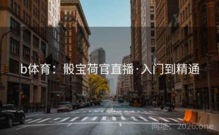 b体育：骰宝荷官直播·入门到精通