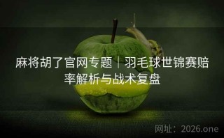 麻将胡了官网专题｜羽毛球世锦赛赔率解析与战术复盘