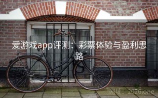 爱游戏app评测：彩票体验与盈利思路