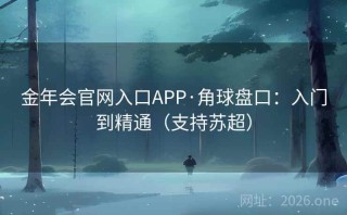 金年会官网入口APP·角球盘口：入门到精通（支持苏超）