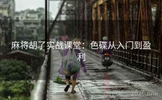 麻将胡了实战课堂：色碟从入门到盈利
