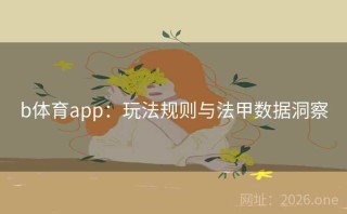 b体育app：玩法规则与法甲数据洞察