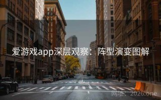 爱游戏app深层观察：阵型演变图解