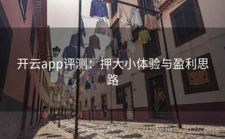 开云app评测：押大小体验与盈利思路