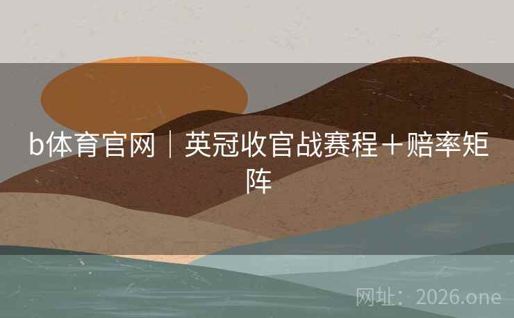 b体育官网｜英冠收官战赛程＋赔率矩阵  第2张
