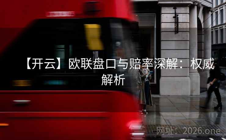 【开云】欧联盘口与赔率深解：权威解析  第2张