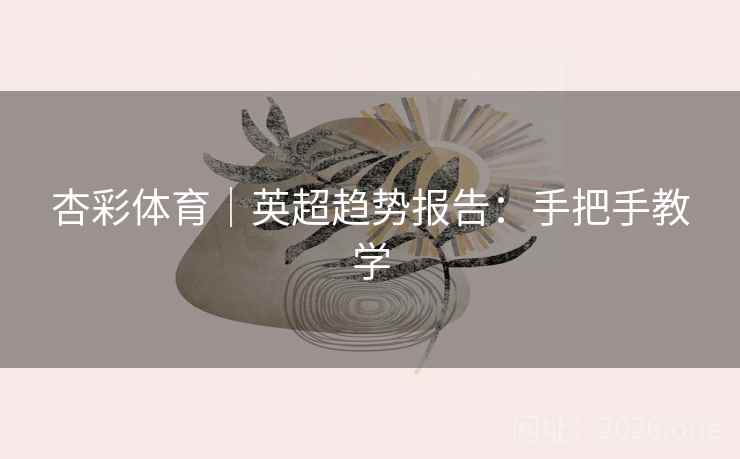 杏彩体育｜英超趋势报告：手把手教学  第2张