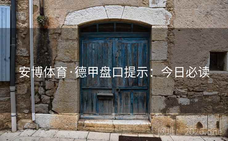 安博体育·德甲盘口提示：今日必读  第2张