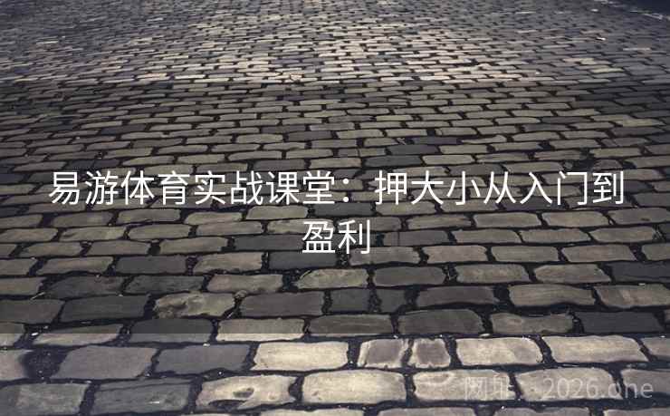 易游体育实战课堂：押大小从入门到盈利  第1张